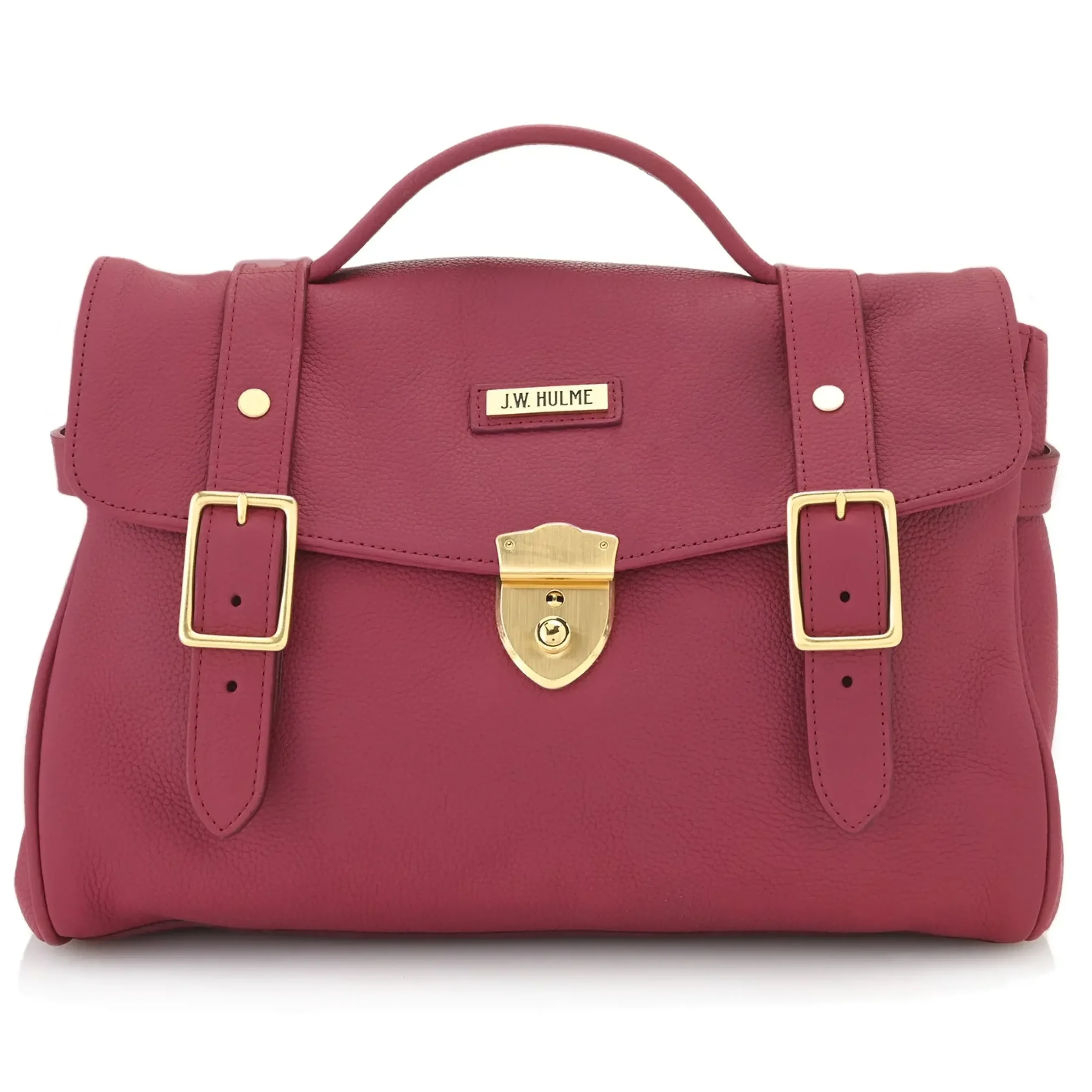 Blair Lock Satchel Pebble Leather