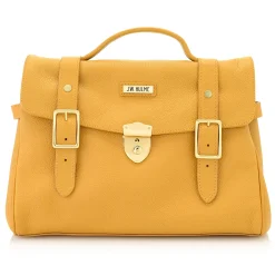 Blair Lock Satchel Pebble Leather