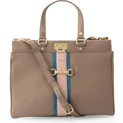 Celia Leather Tote W/Shoulder Strap
