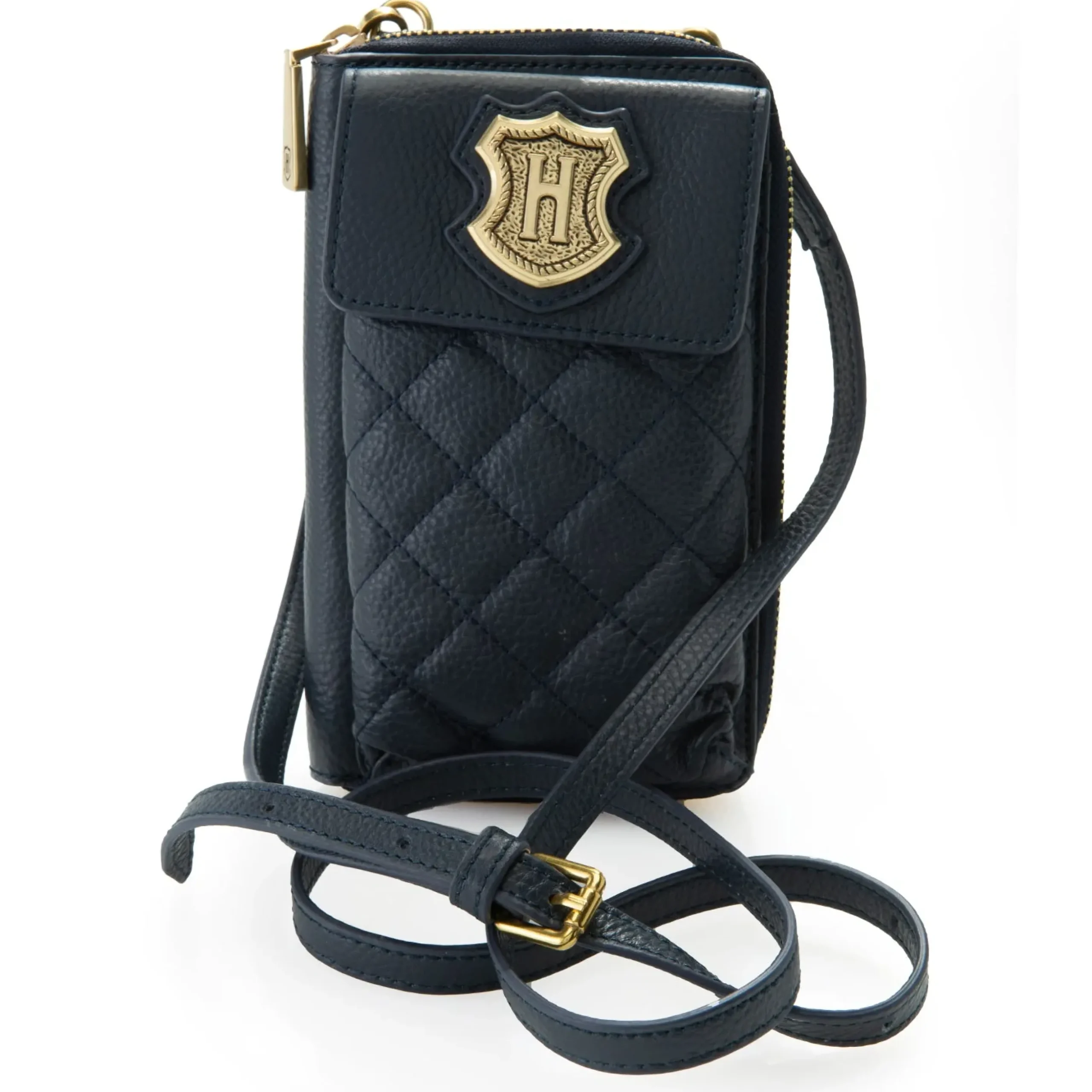 Crest Quilted Leather Smartphone Carrier