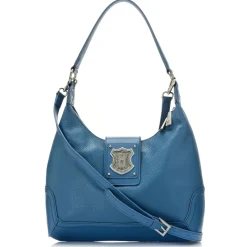 Crest Shoulder & Crossbody Leather Bag