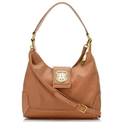 Crest Shoulder & Crossbody Leather Bag