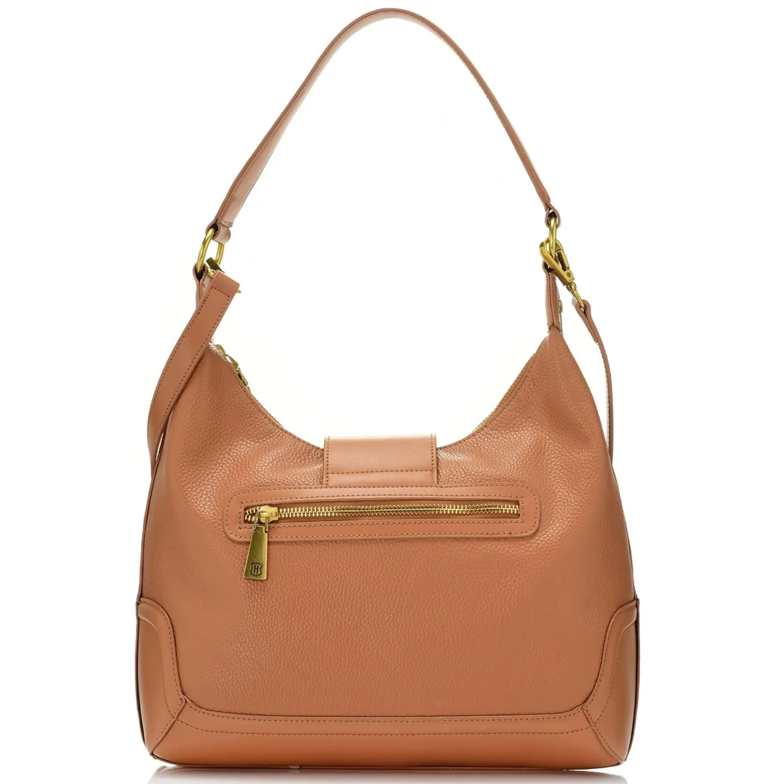Crest Shoulder & Crossbody Leather Bag