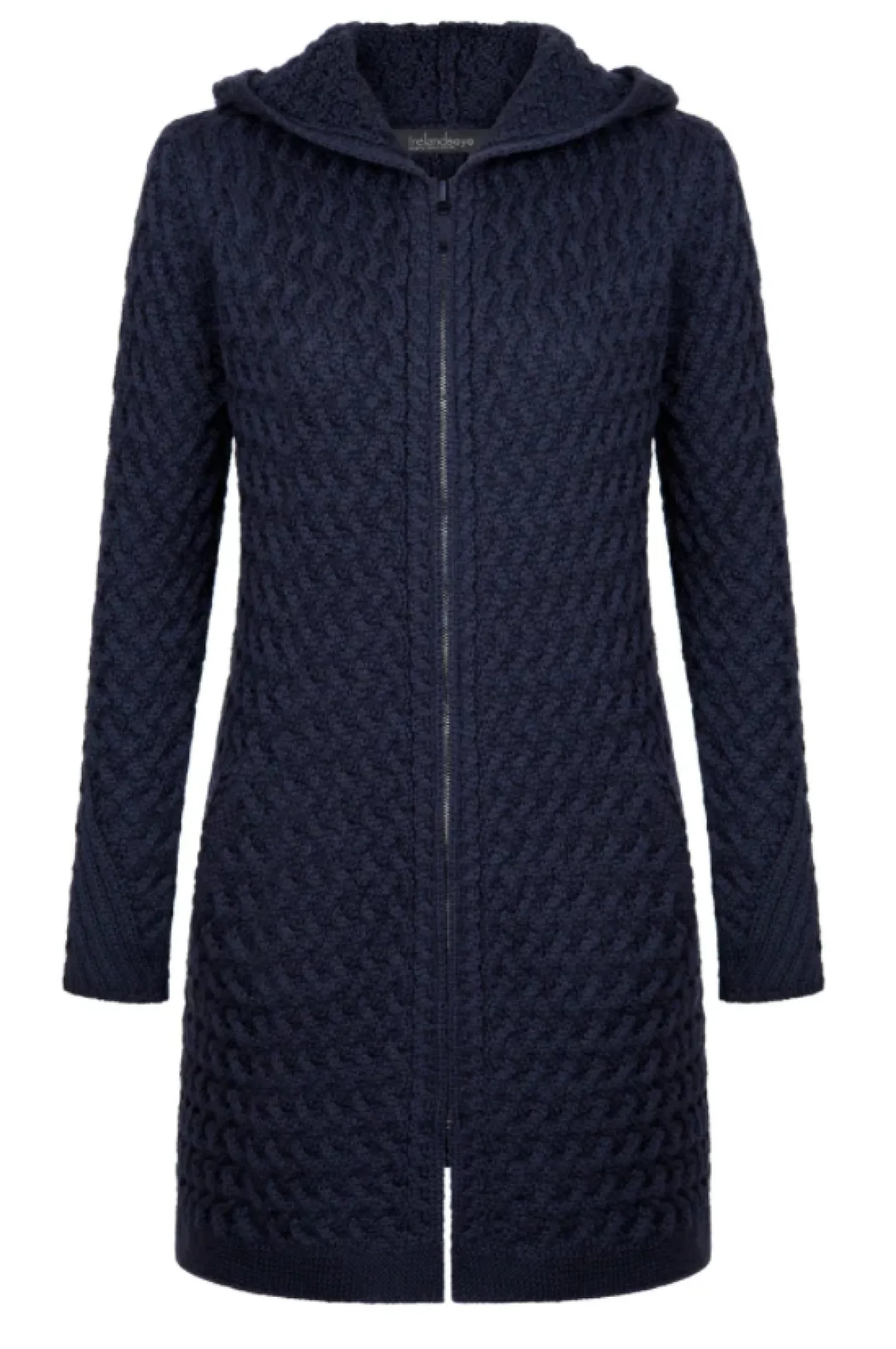 Irelandseye Coolquay Trellis Hooded Sweater
