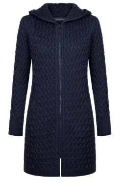 Irelandseye Coolquay Trellis Hooded Sweater