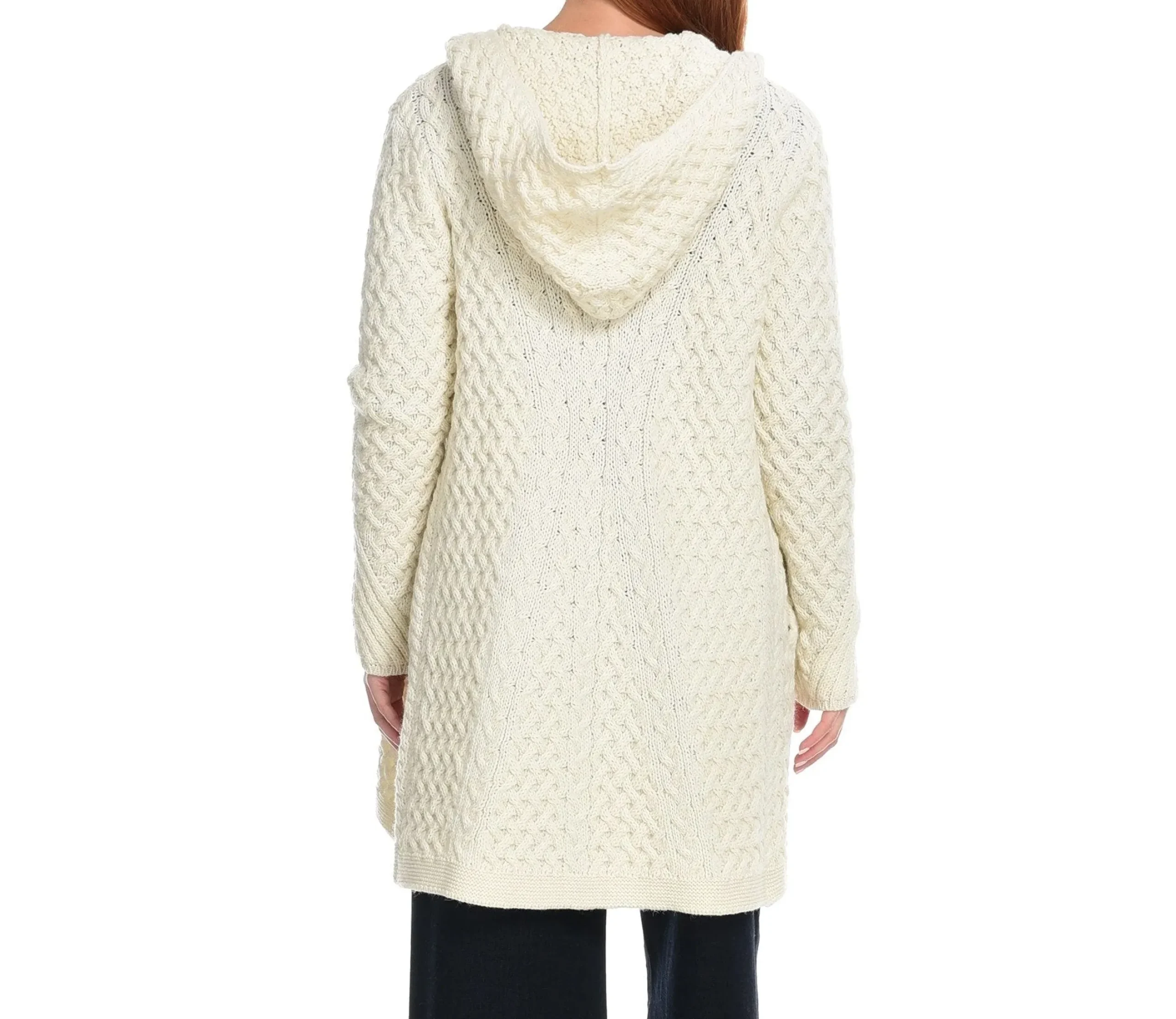 Irelandseye Coolquay Trellis Hooded Sweater