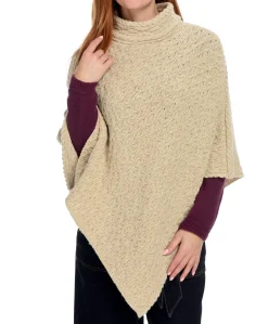 Irelandseye Newport High Neck Cable Poncho