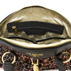 Maureen Tweed & Leather Dome Satchel