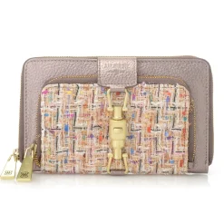 Maureen Tweed & Leather Rfid Checkbook Wallet